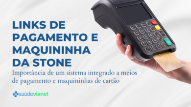 Links de pagamento e integração com maquininha da Stone para negócios de saúde